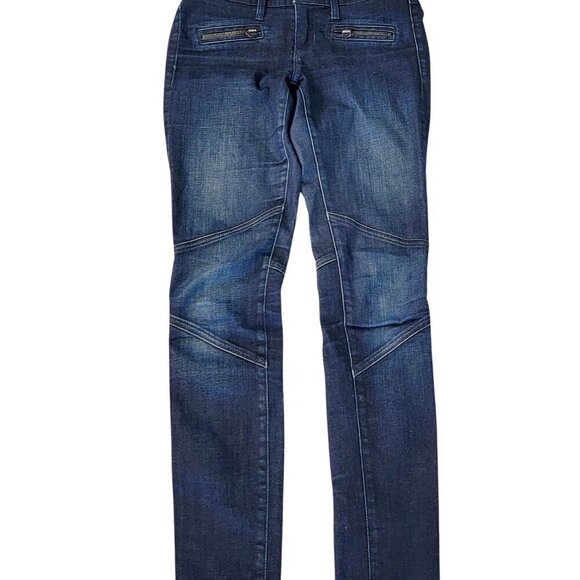 Jeans AG Adriano Goldschmied Women Size 25R The Moto Legging Zipper Ankle - Picture 4 of 16